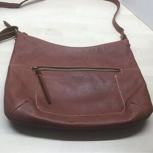 Margot Brown Genuine Leather Crossbody Bag